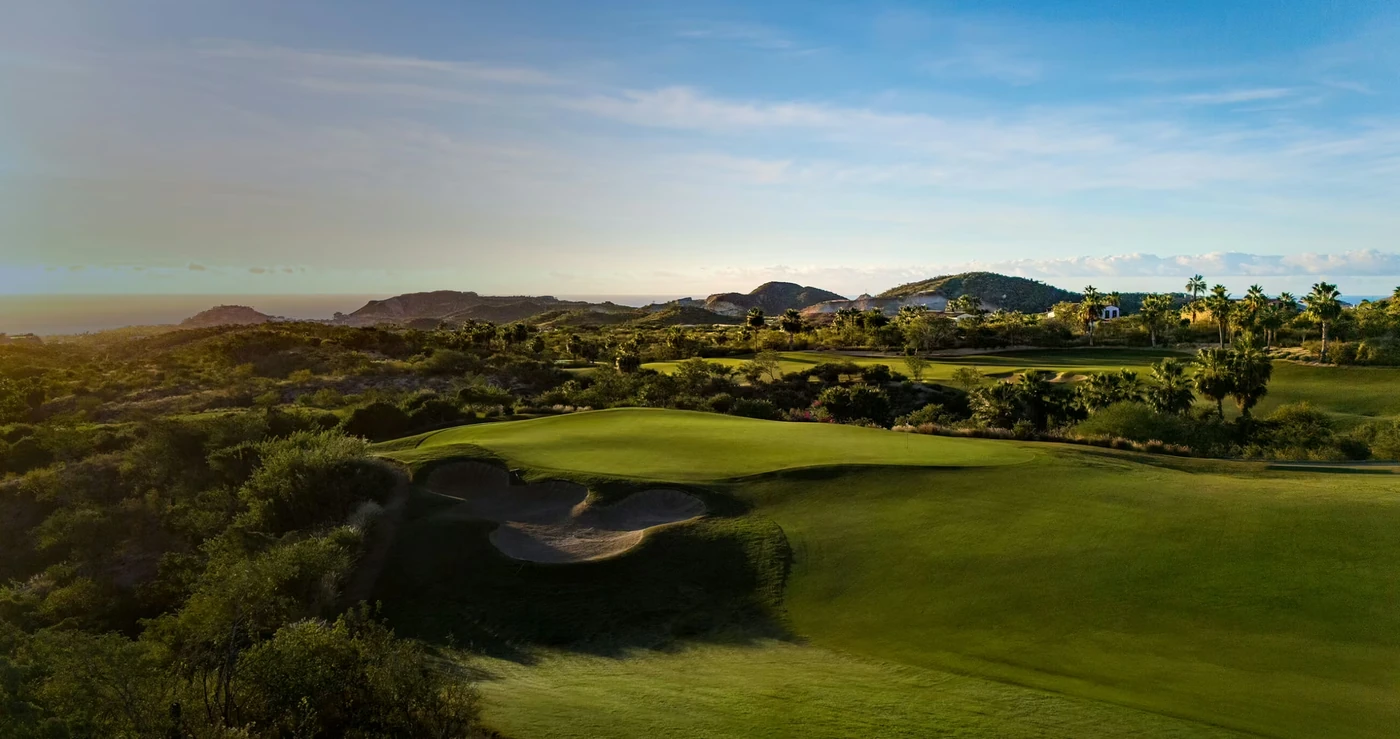 Querencia’s golf course with the Los Cabos coastline in the distance