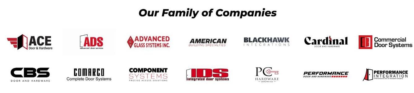 The family-of-companies logo section as shown on the PDH Group website