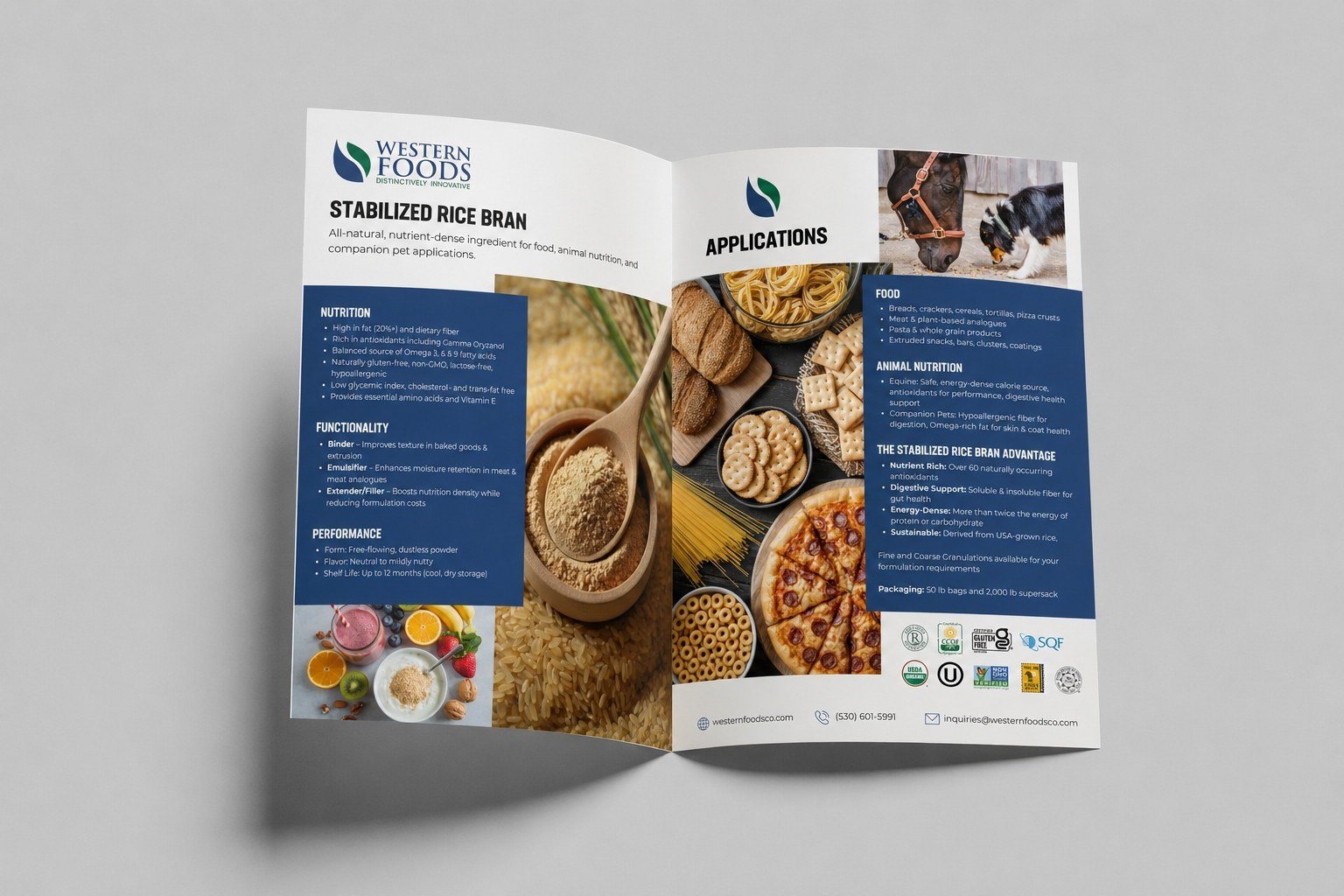 Rice bran spread
