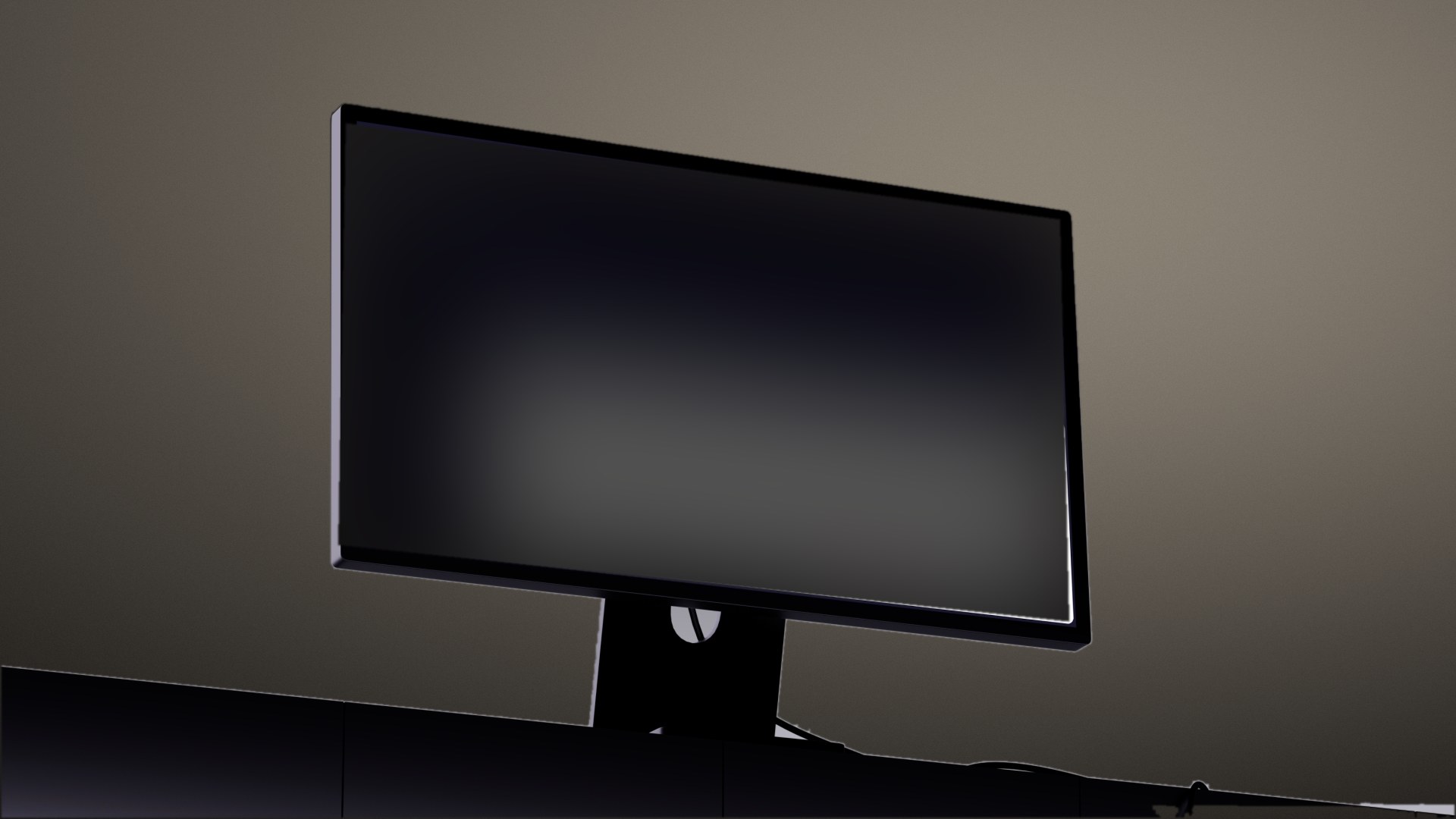 Website on monitor